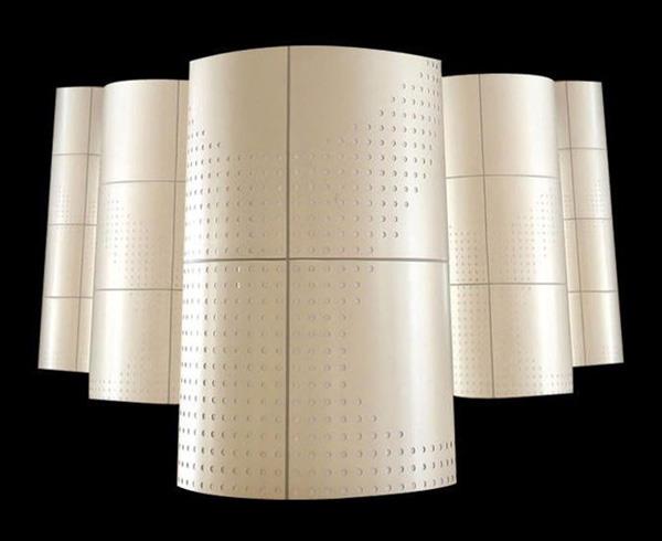 异型包柱运用冲孔包柱铝单板的优点